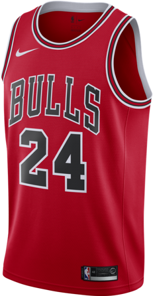 Chicago Bulls24 Jersey Red PNG