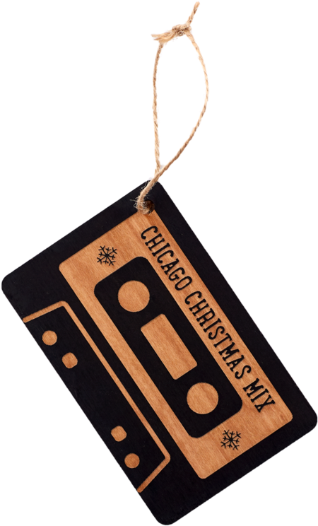 Chicago Christmas Mix Cassette Tag PNG