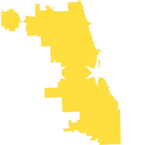 Chicago City Flag Silhouette PNG