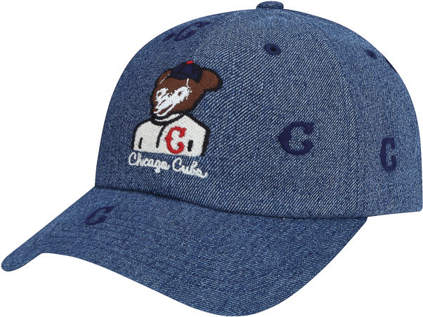 Chicago Cubs Denim Baseball Cap PNG