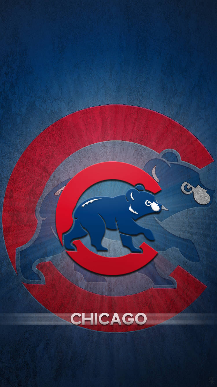 Chicago Cubs Glowing Logo Wallpaper