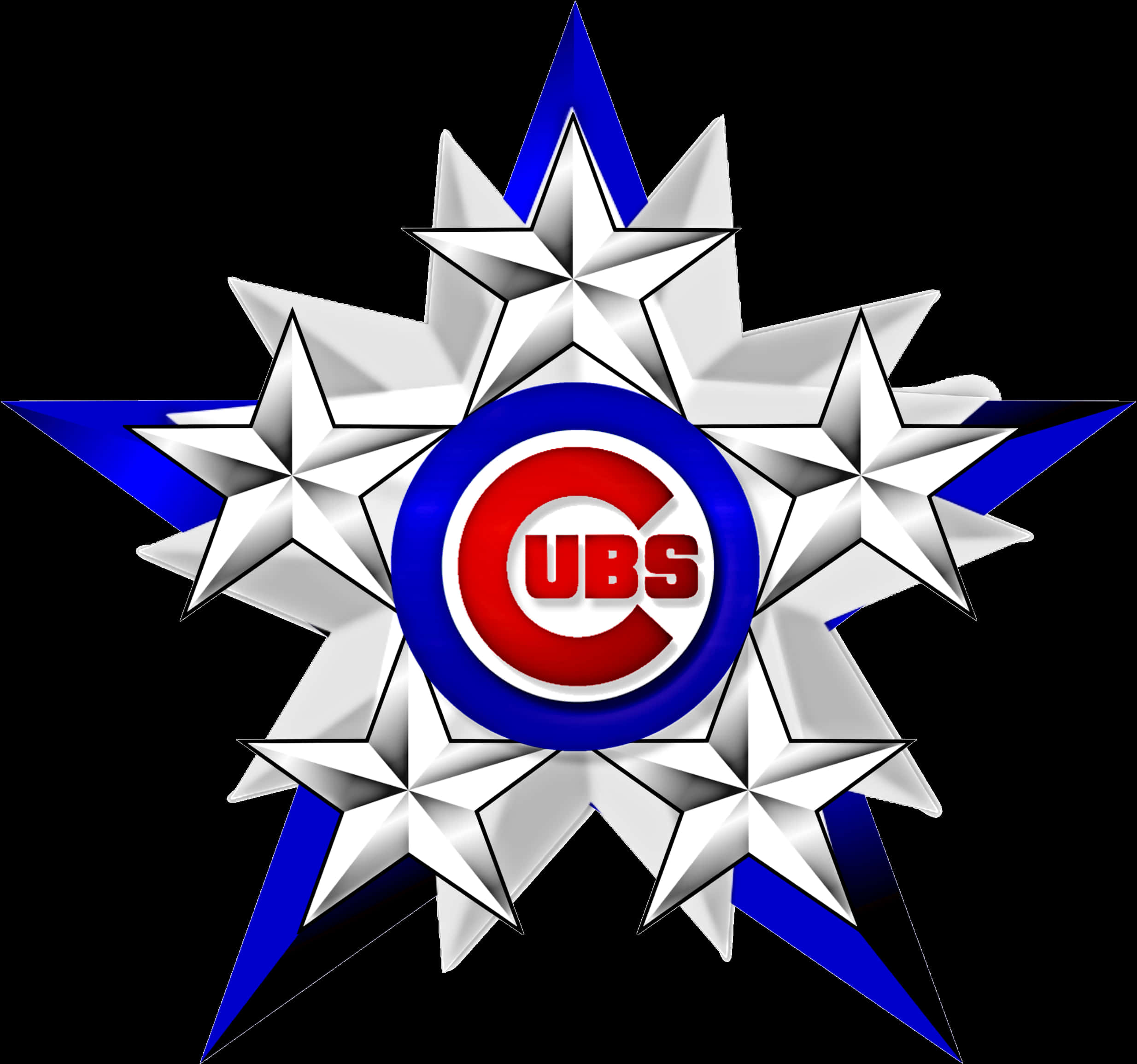 Chicago Cubs Logo Starburst Design PNG