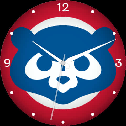Chicago Cubs Logo Wall Clock PNG