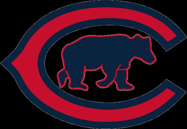 Chicago Cubs Logowith Bear Silhouette PNG