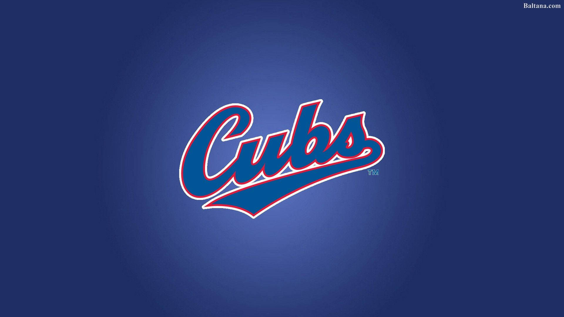 Chicago Cubs Spelled Out Logo Wallpaper