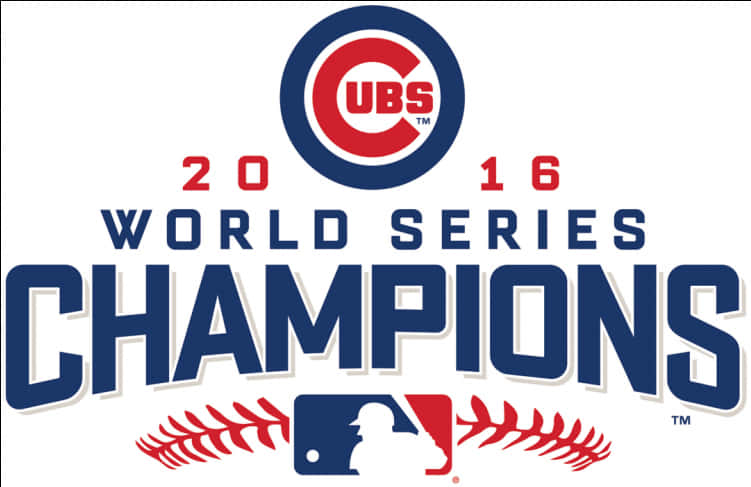 Chicago Cubs2016 World Series Champions Logo PNG