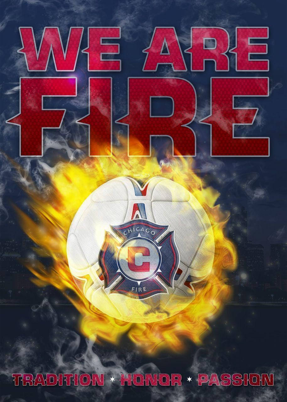 Chicago Fire Soccer Ball Wallpaper