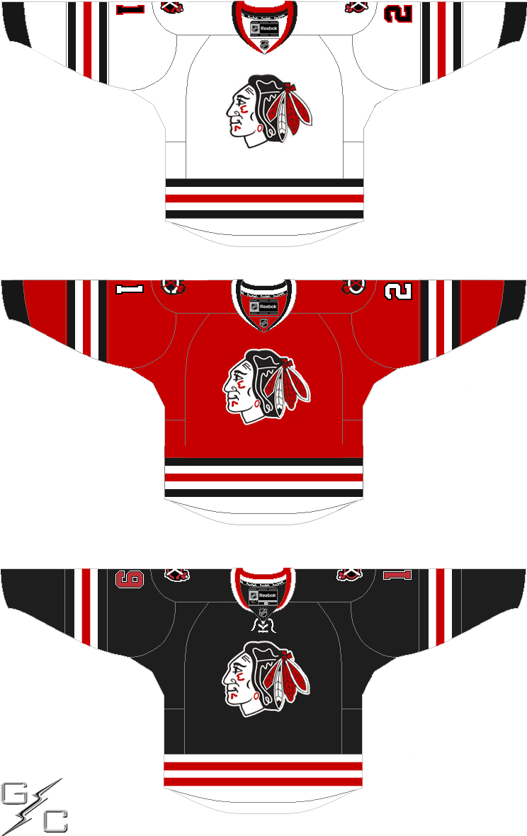 Chicago Hockey Jerseys Design PNG
