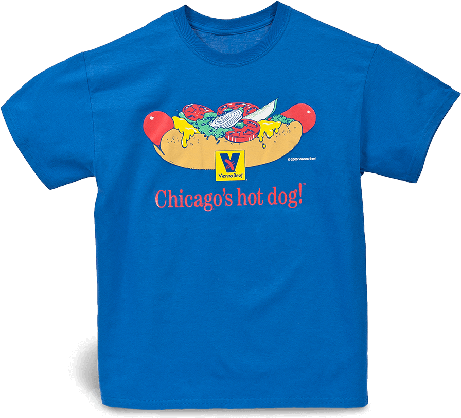 Download Chicago Hot Dog T Shirt Design