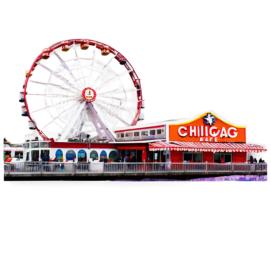 Chicago Navy Pier Ferris Wheel Png 76 PNG