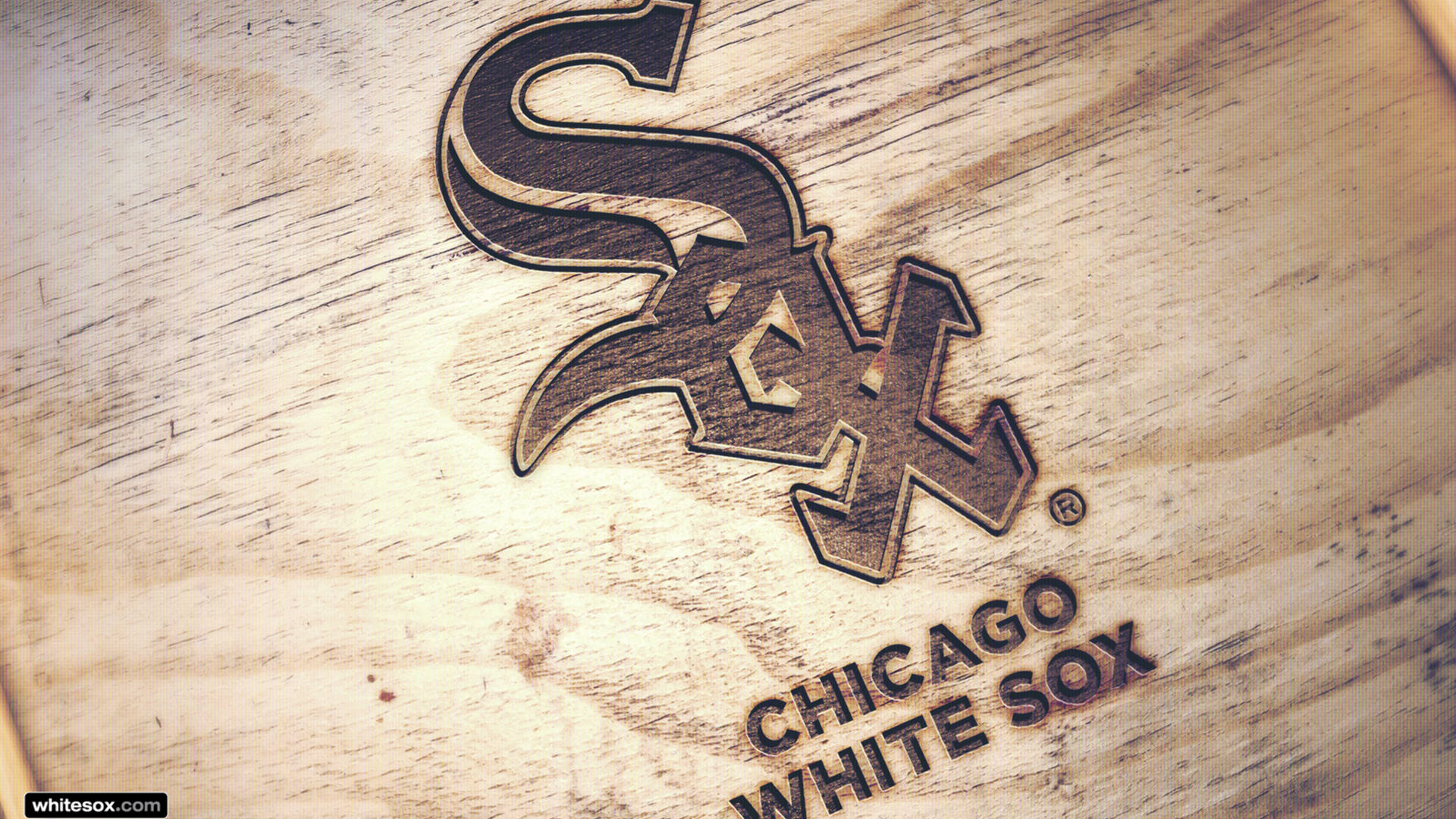 Chicago White Sox On Wood Wallpaper