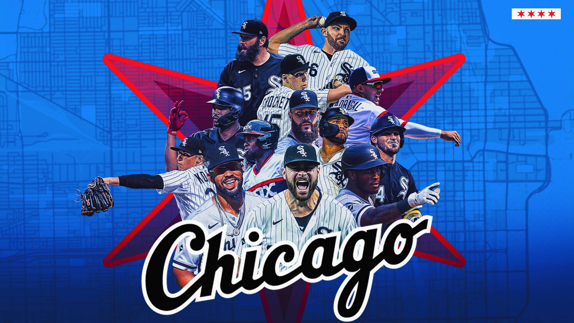 Chicago White Sox Players Fan Art Wallpaper