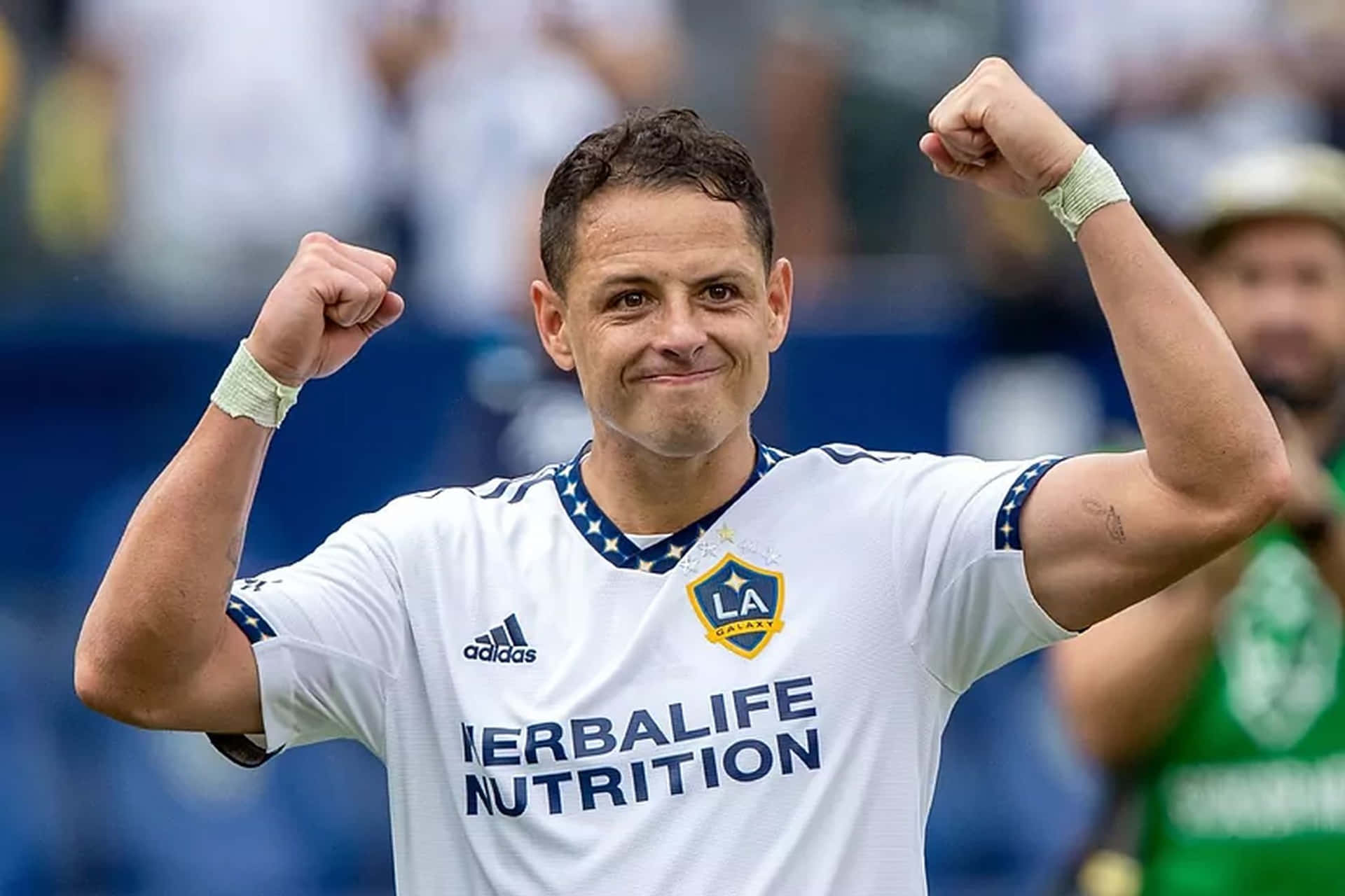 Chicharito Celebrating Victory L A Galaxy Wallpaper