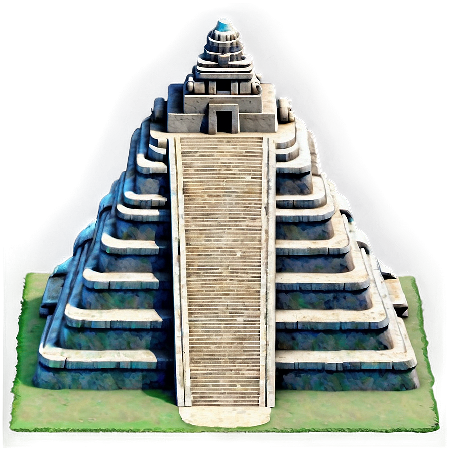 Chichen Itza Aerial Shot Png 06252024 PNG