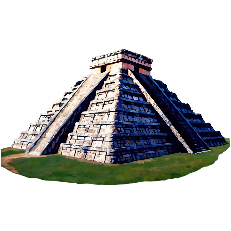 Chichen Itza Landscape View Png 06252024 PNG