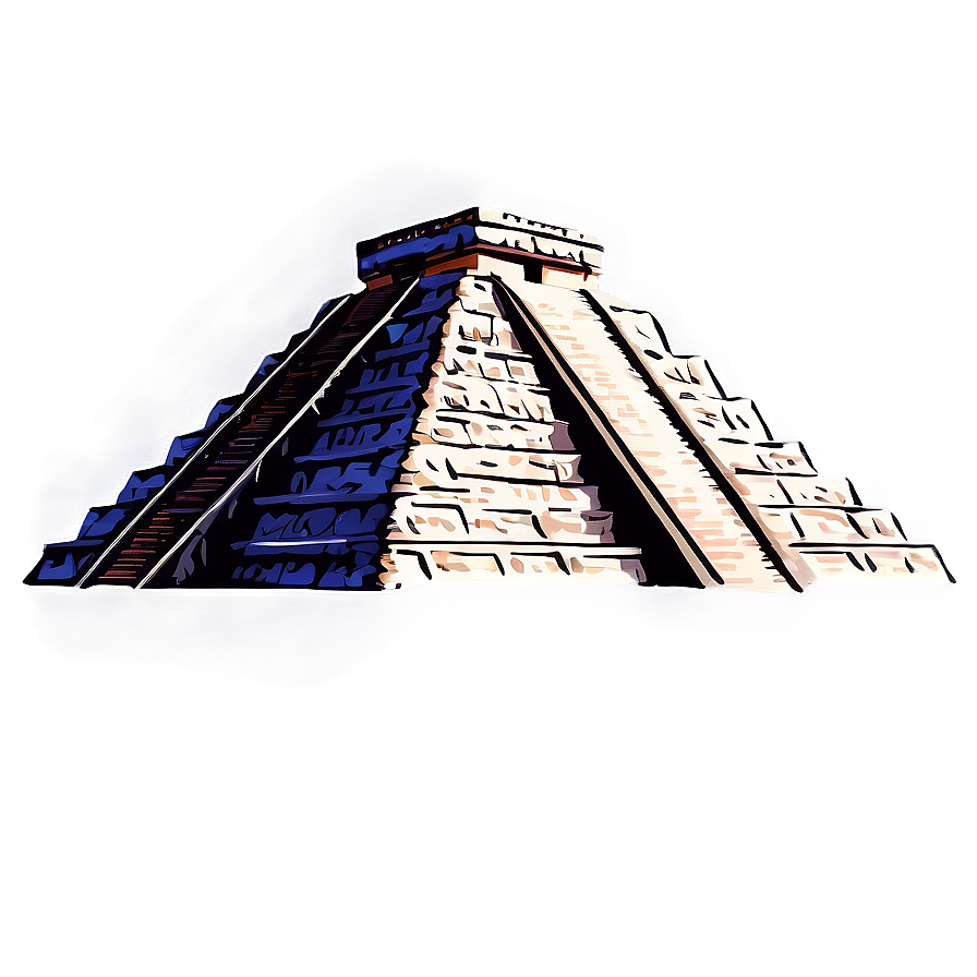 Chichen Itza Sunset View Png 06252024 PNG