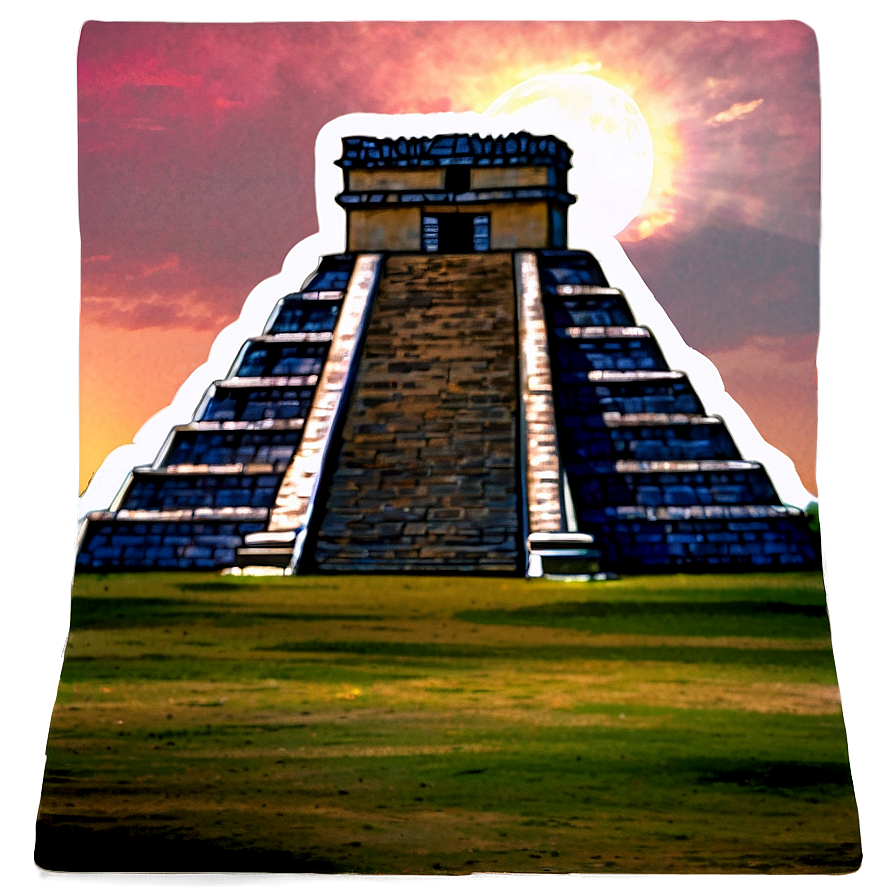 Chichen Itza Sunset View Png 16 PNG