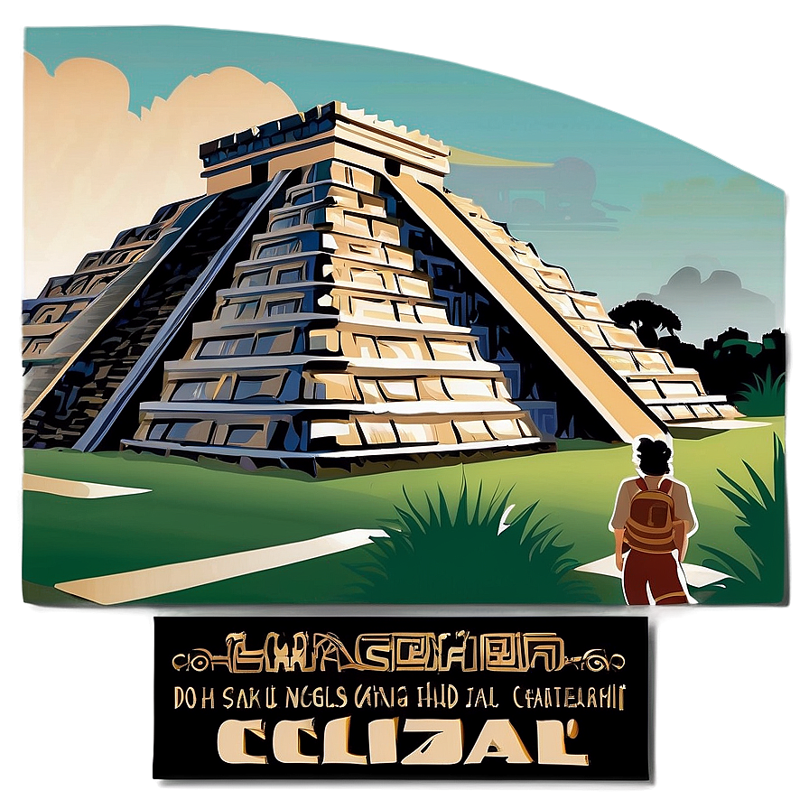 Chichen Itza Travel Poster Png 32 PNG