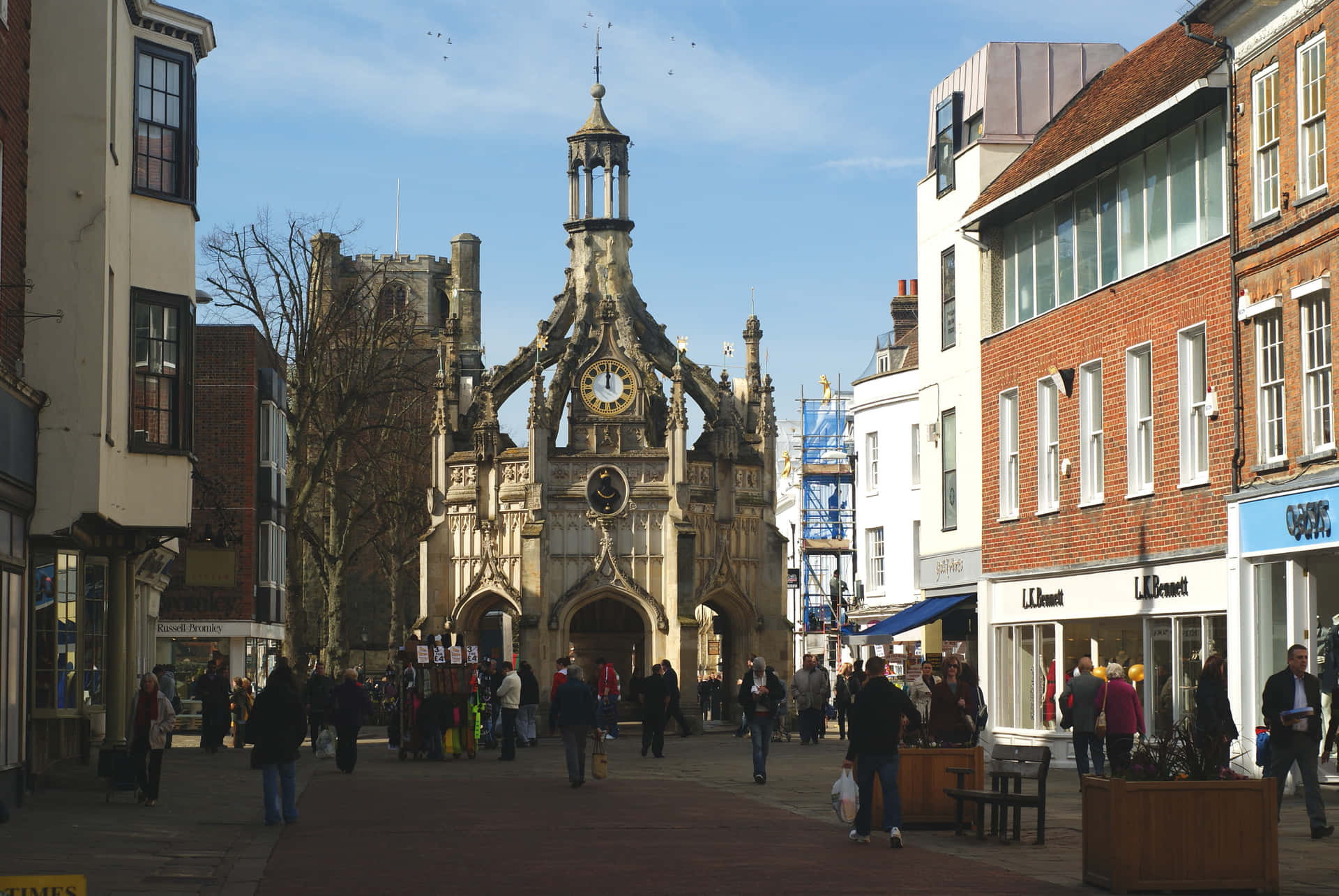 Chichester Historic Cityscape At Sunset Wallpaper