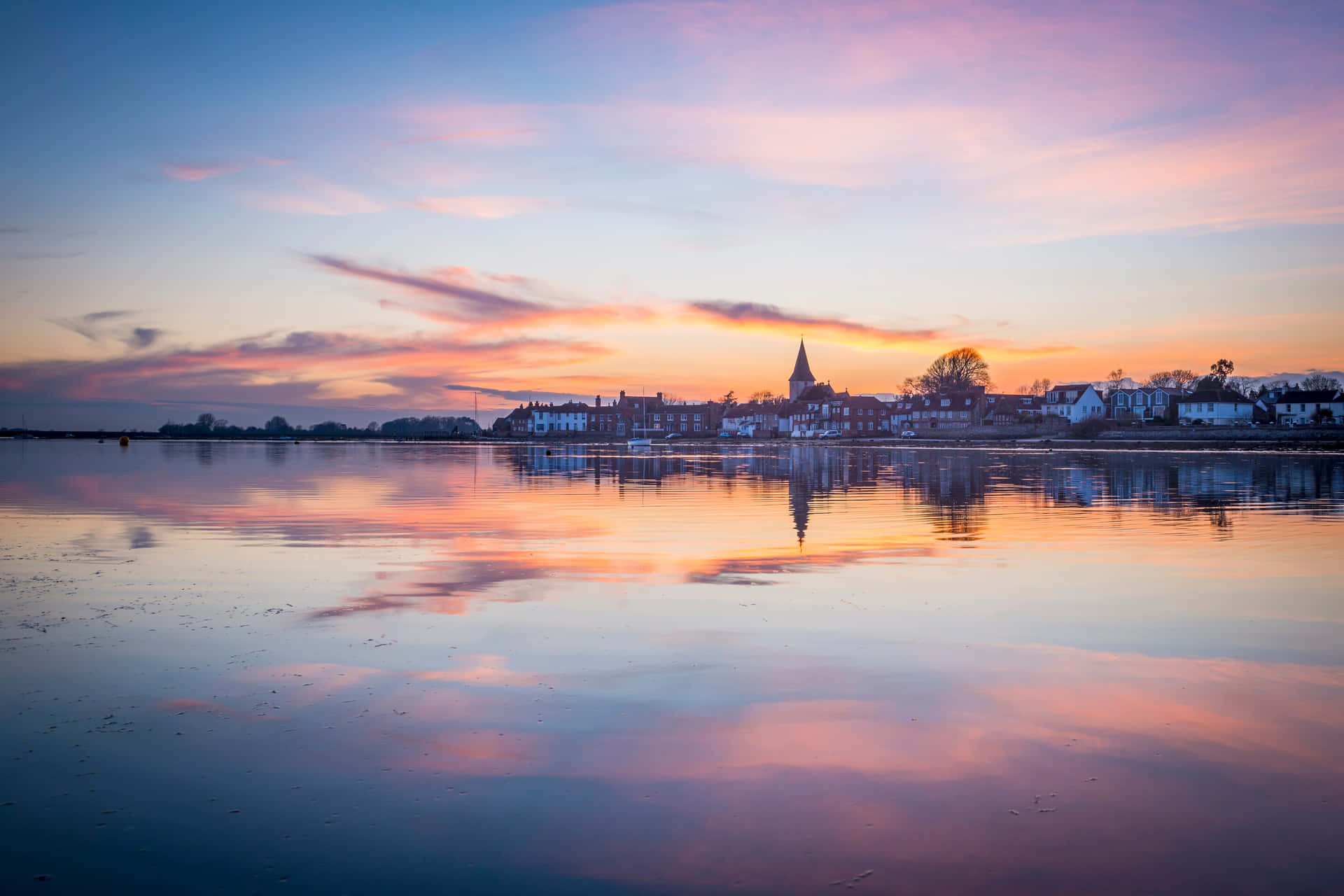 Chichester Waterfront Sunset Wallpaper