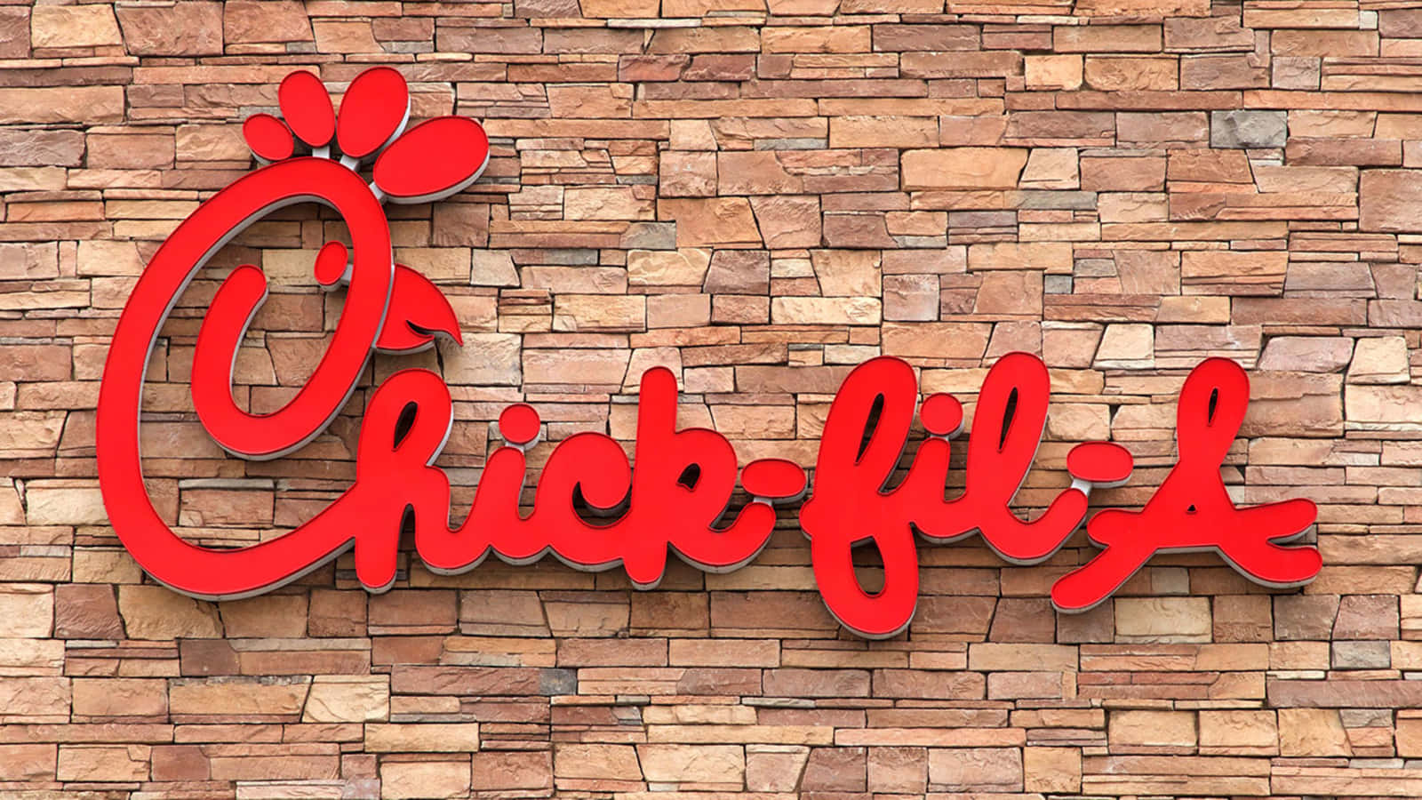 Chick Fil A Logo On A Brick Wall