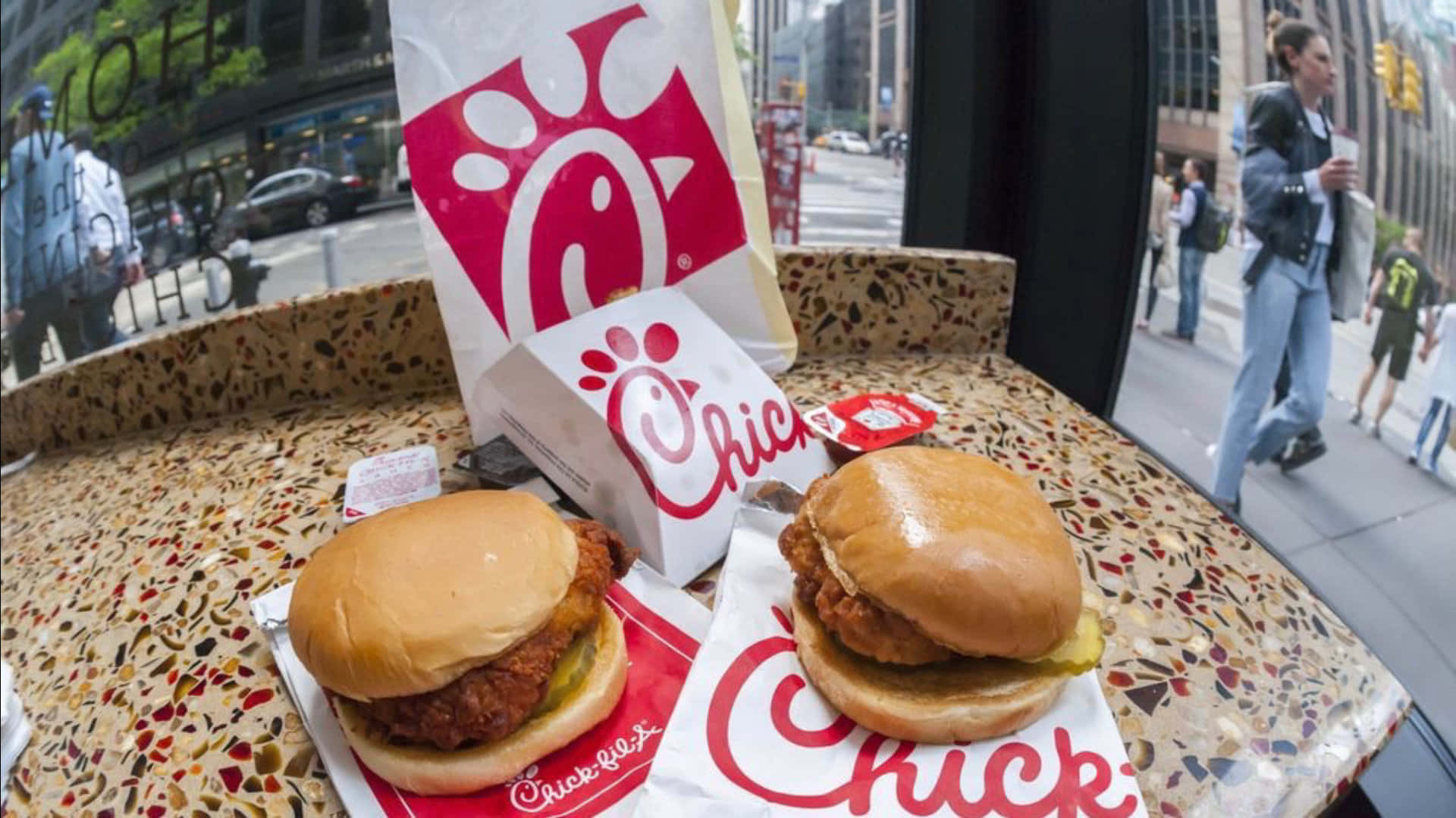 Chickfil-a Ist Eine Fast-food-kette, Die Sich In New York City Ausbreitet.