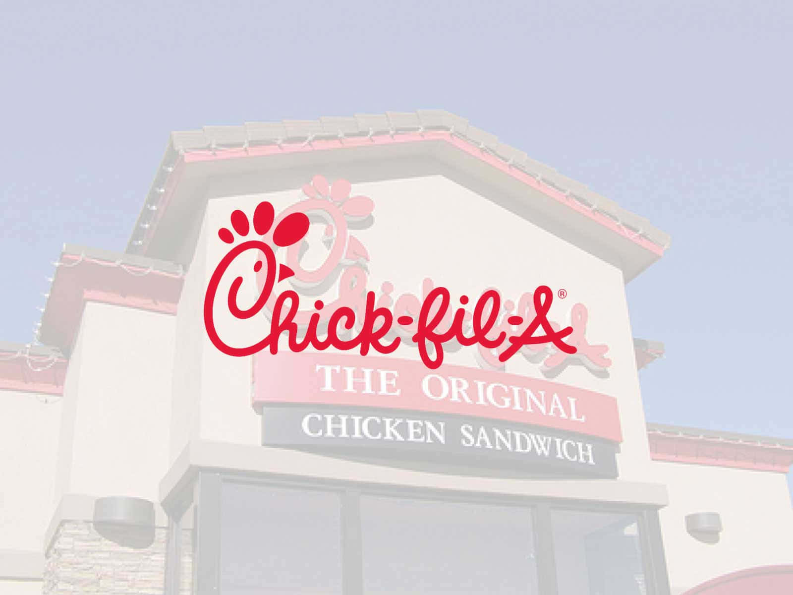 Chick Fil A Logo With A Red Sign