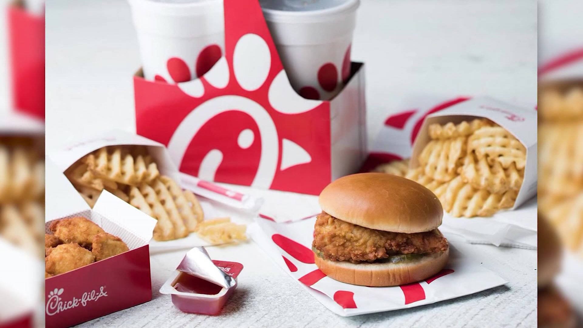 Chick Fil A Variety Meals Background