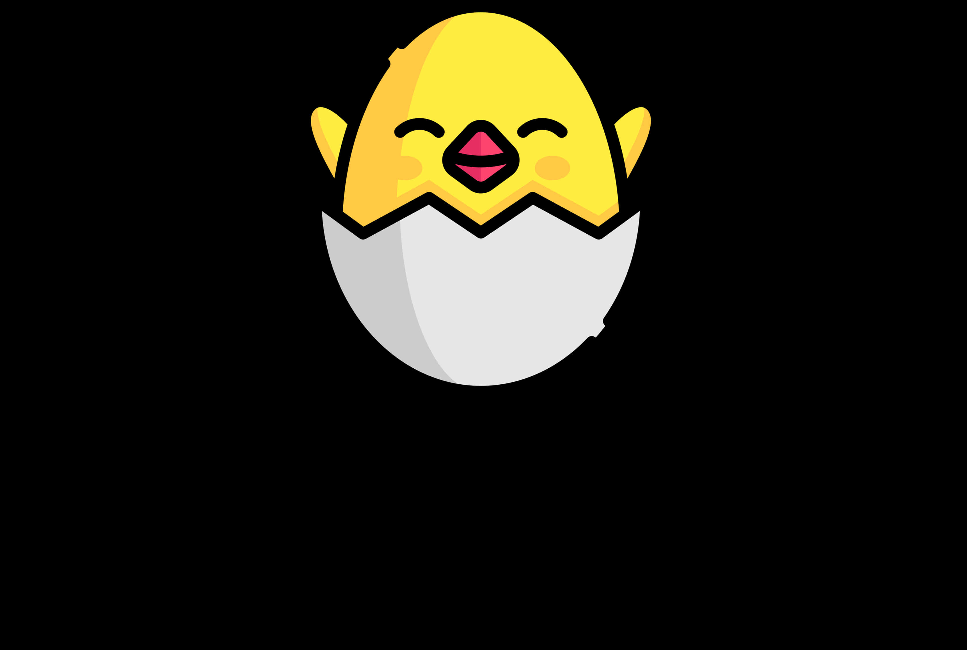 Chick In Egg Thug Life Glasses PNG