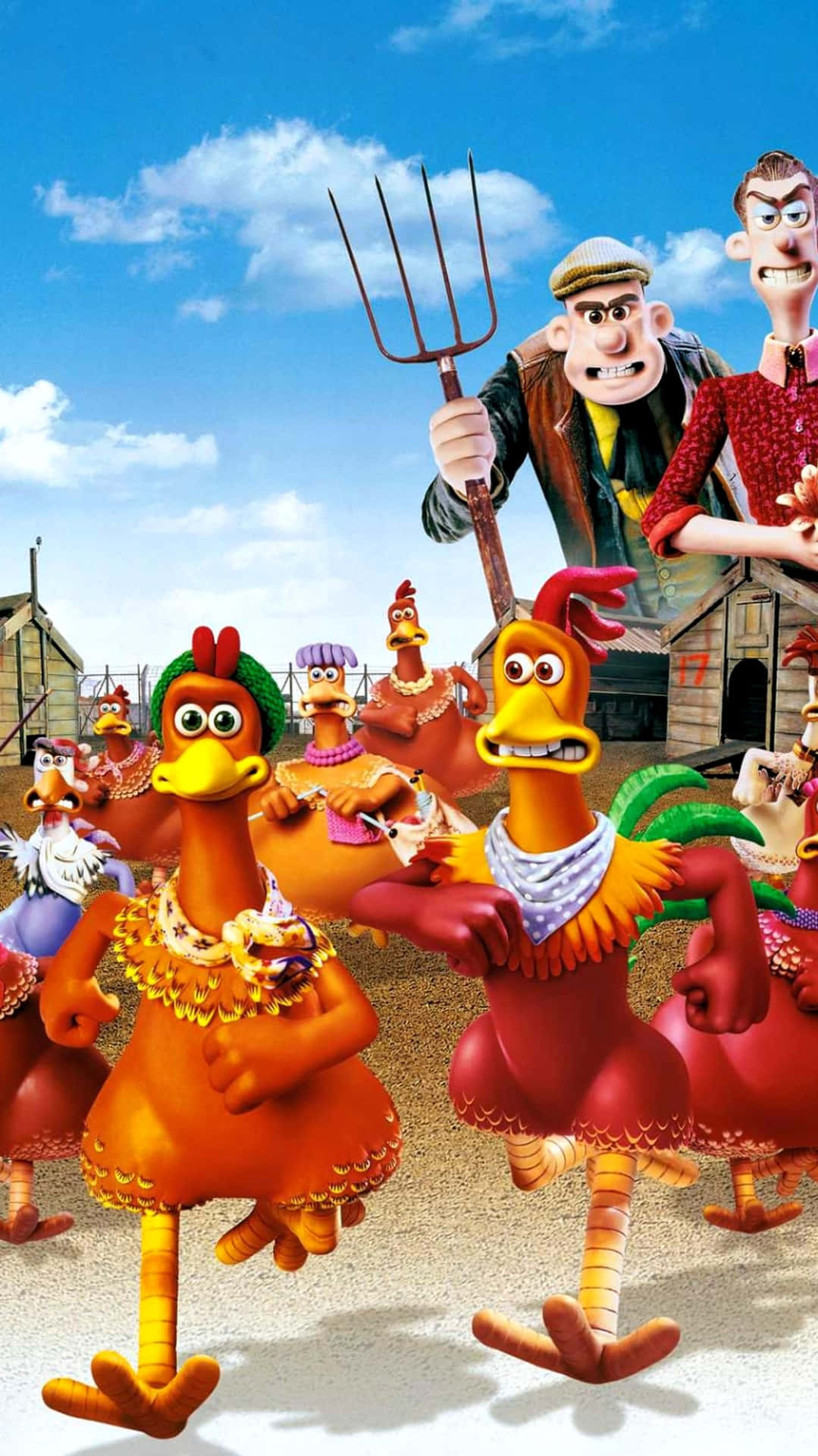 A Cartoon With Chickens And Other Characters