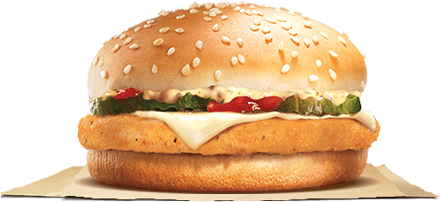 Chicken Burger Sesame Seed Bun PNG
