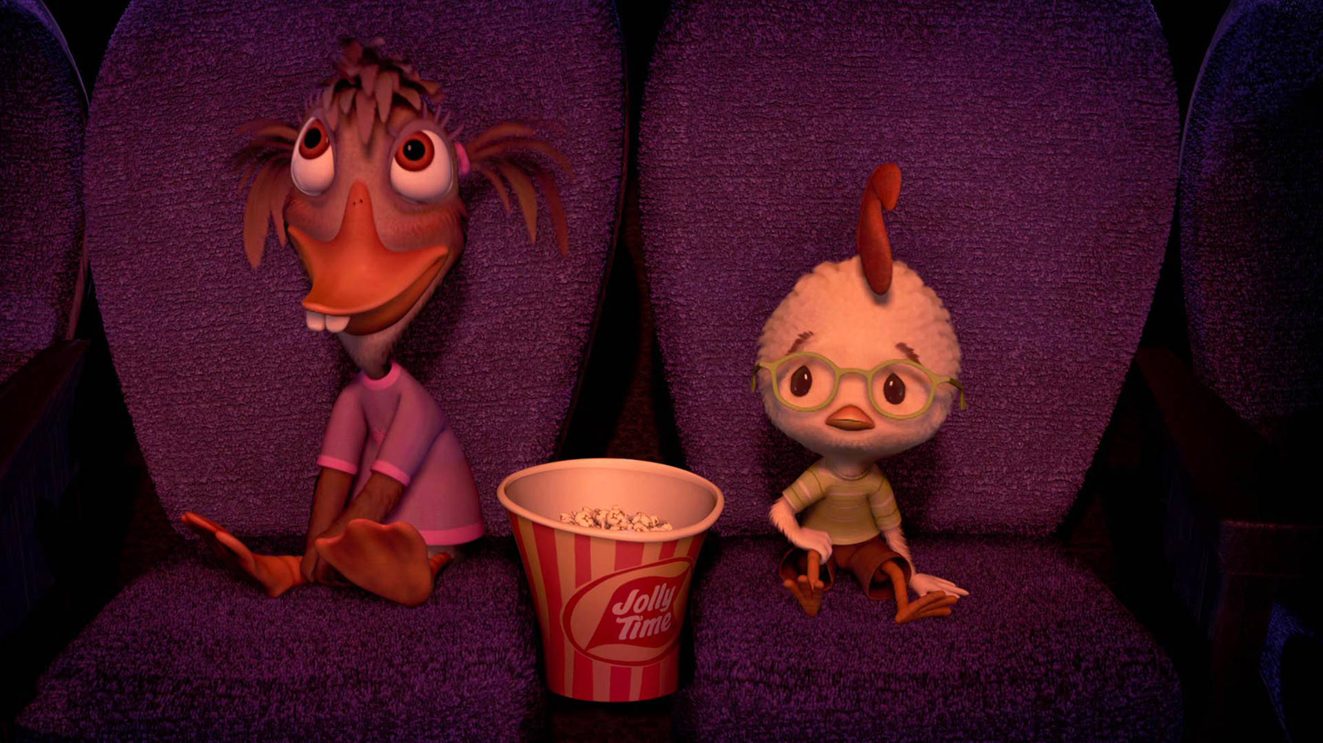 Chicken Little And Abby Background
