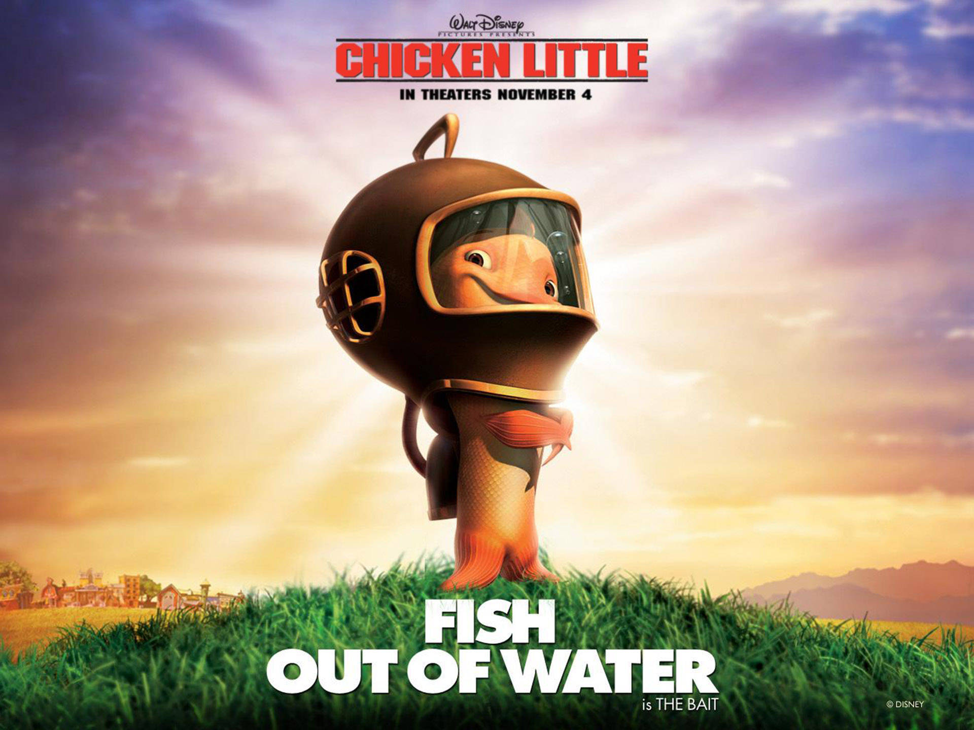 Chicken Little Fish Out Of Water Background