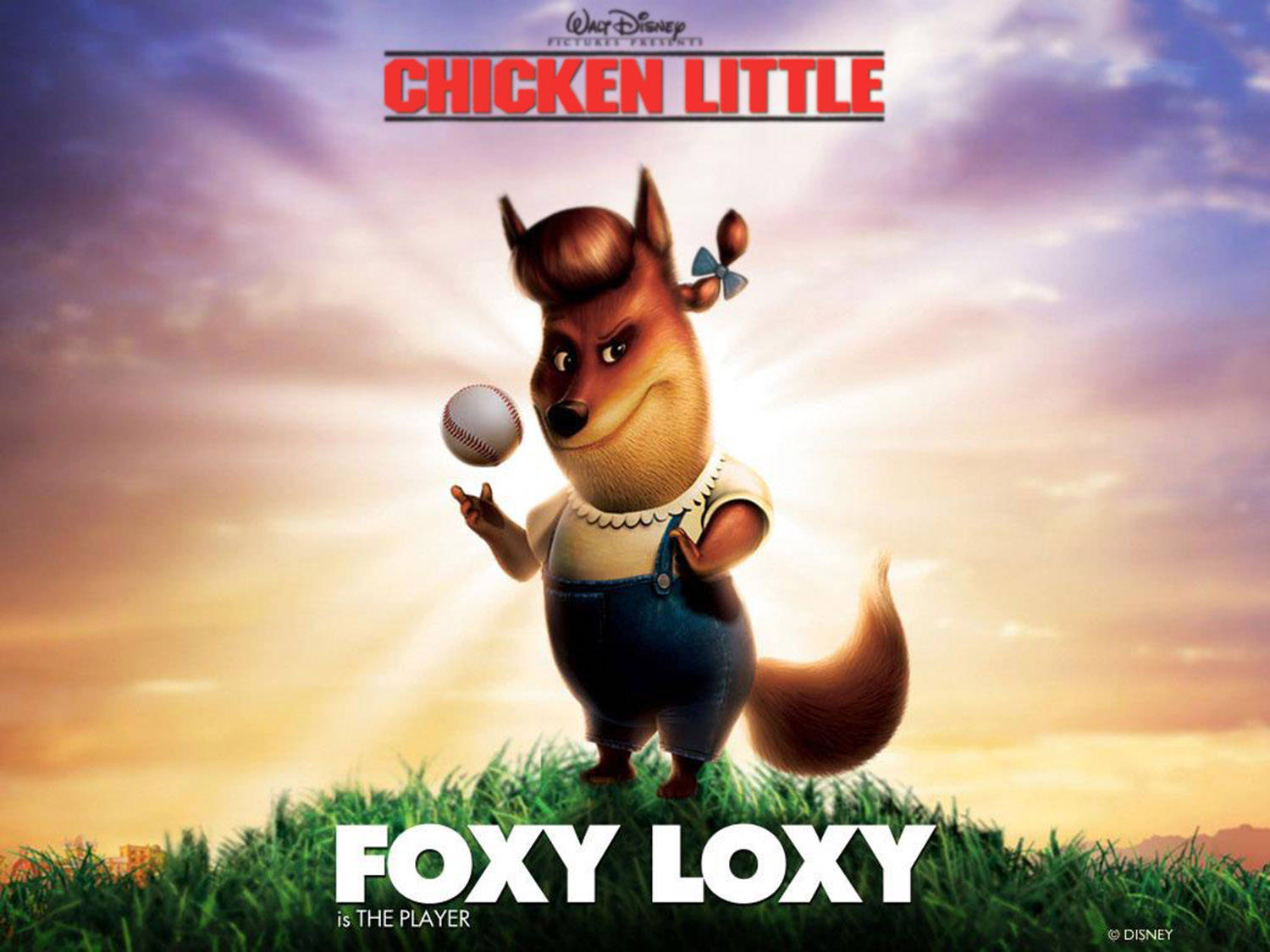 Chicken Little Foxy Loxy Background