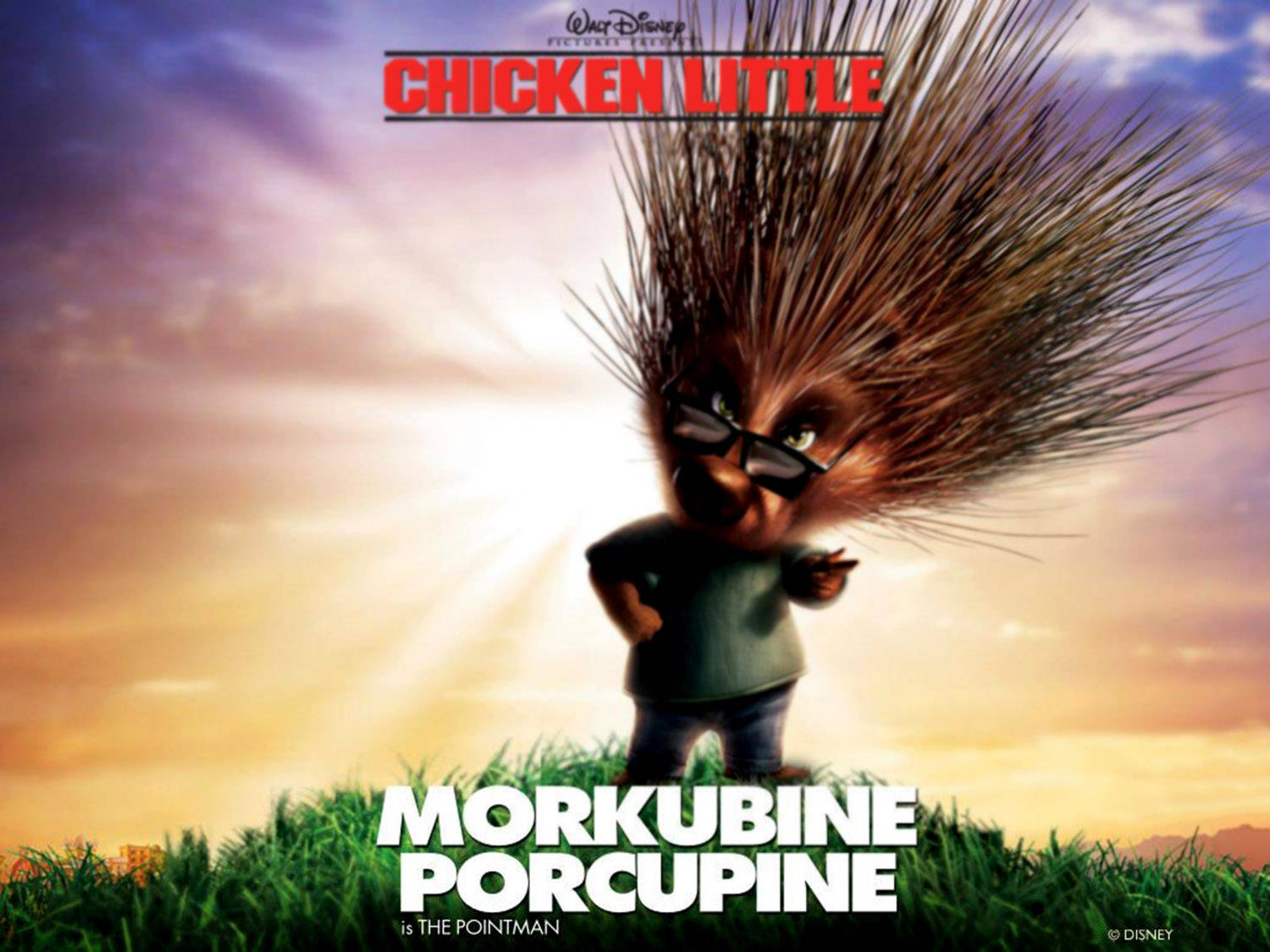 Chicken Little Morkubine Porcupine Wallpaper