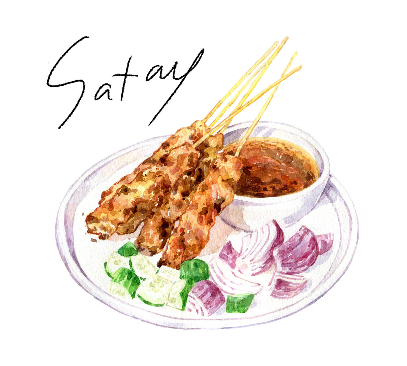 Sumptuous Chicken Satay - A Tasty Southeast Asian Delicacy Wallpaper