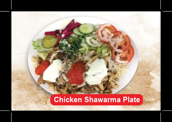 Chicken Shawarma Plate Delicious Meal PNG