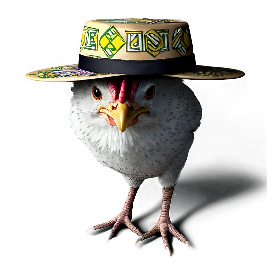 Download Chicken With Hat Png Kit | Wallpapers.com