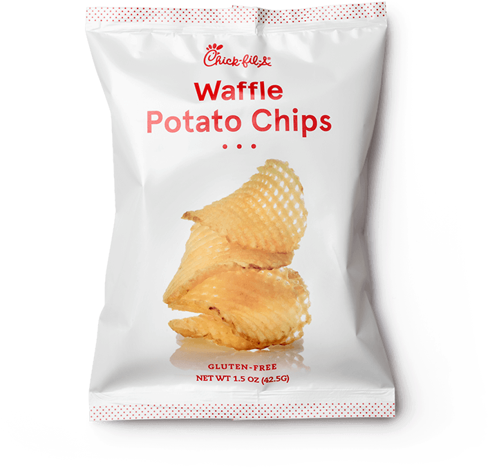 Chickfil A Waffle Potato Chips Package PNG