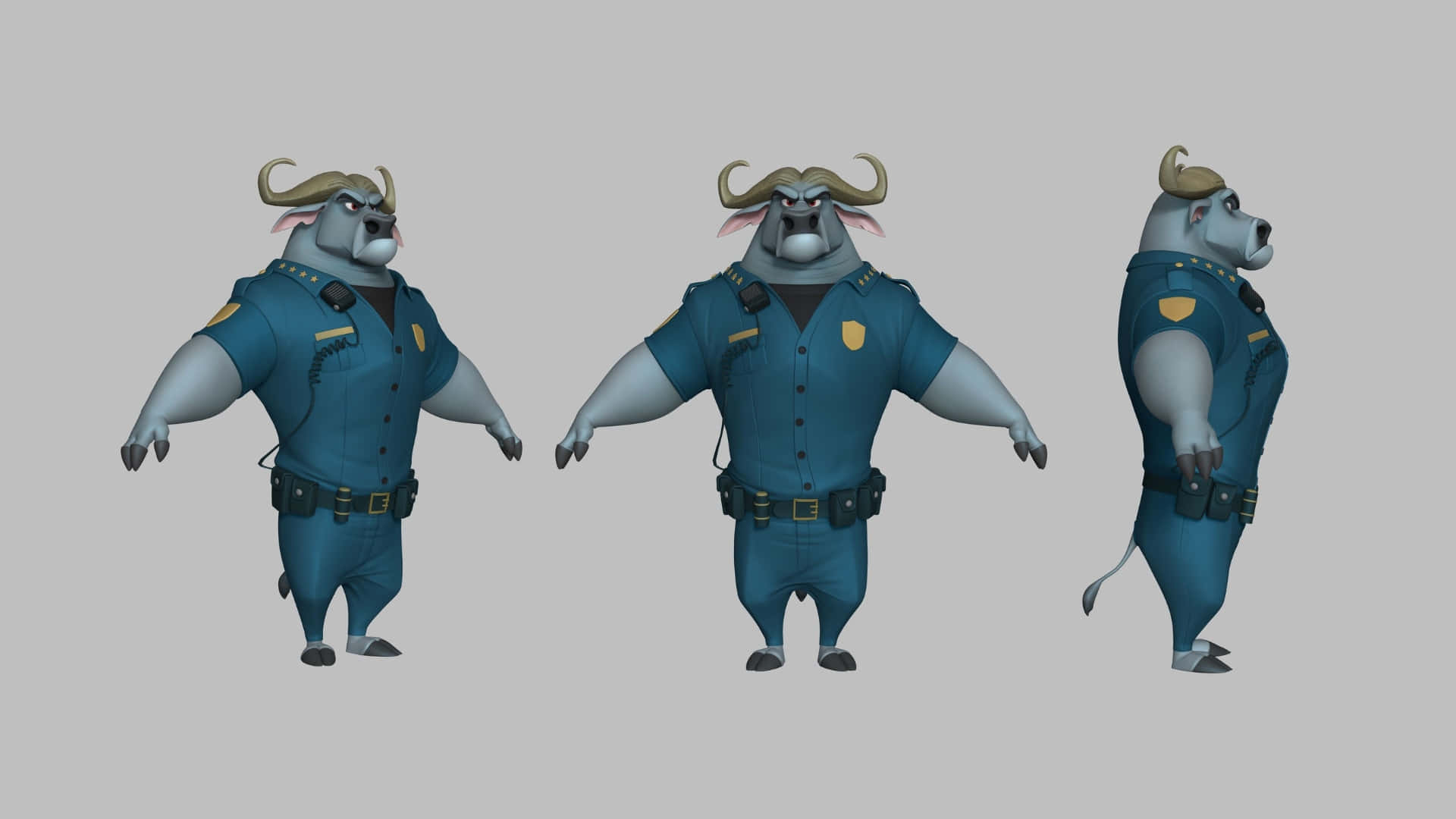 Chief Bogo Character Model Wallpaper