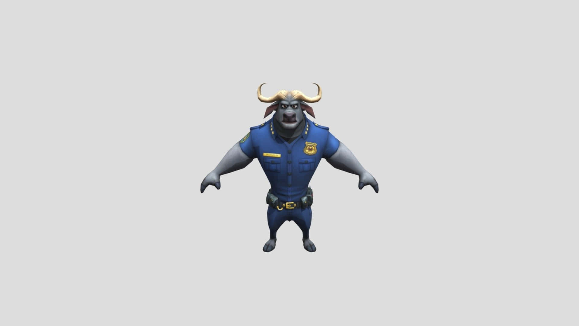 Chief Bogo Character Model Wallpaper