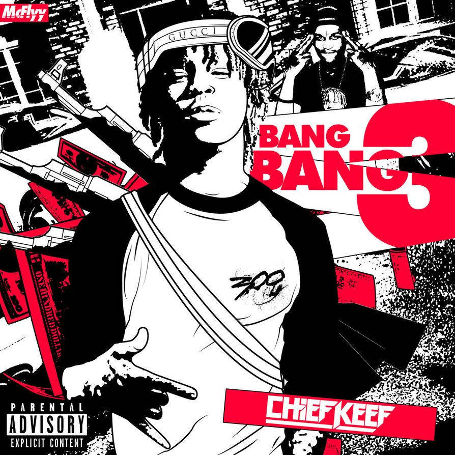 Chief Keef Bang Bang Album Cover Tapet. Wallpaper