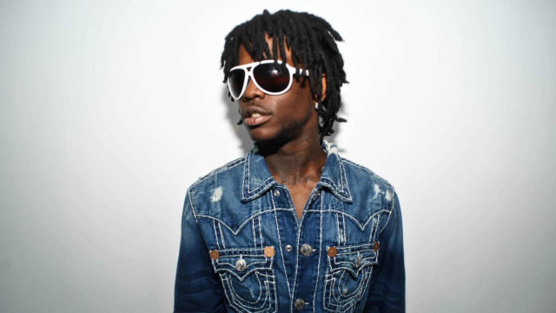 Chief Keef Denim Outfit Wallpaper