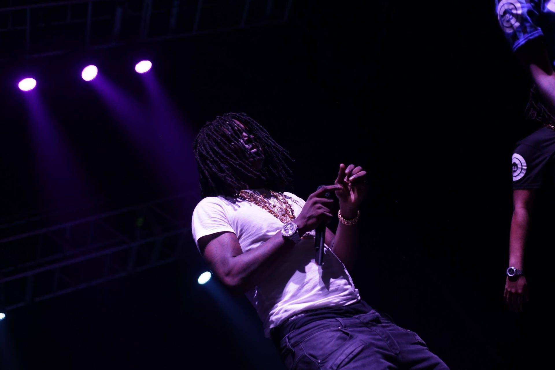 Glamorous Stage Performance by Chief Keef at Fillmore Silver Spring Wallpaper