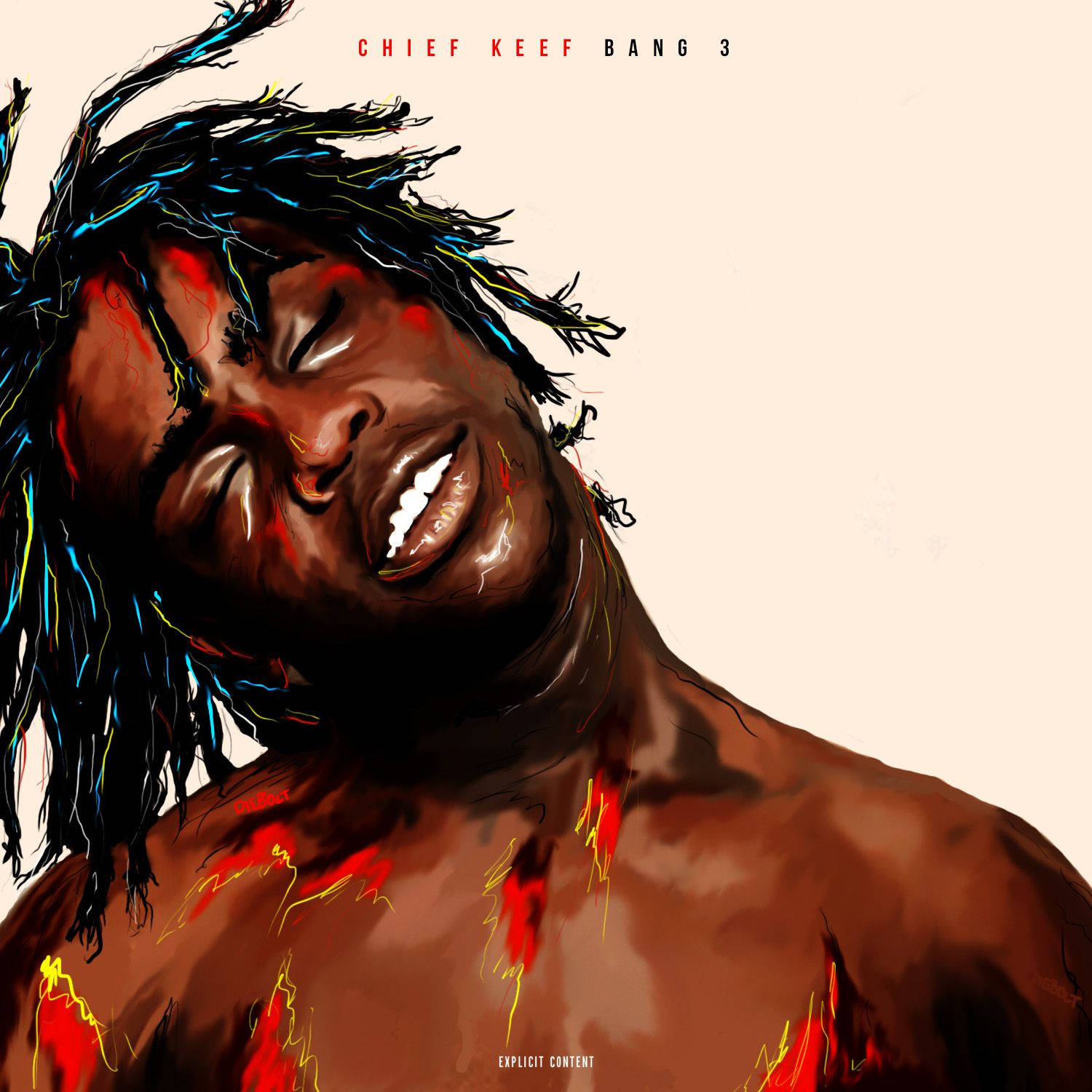 Chief Keef Painted Art Wallpaper