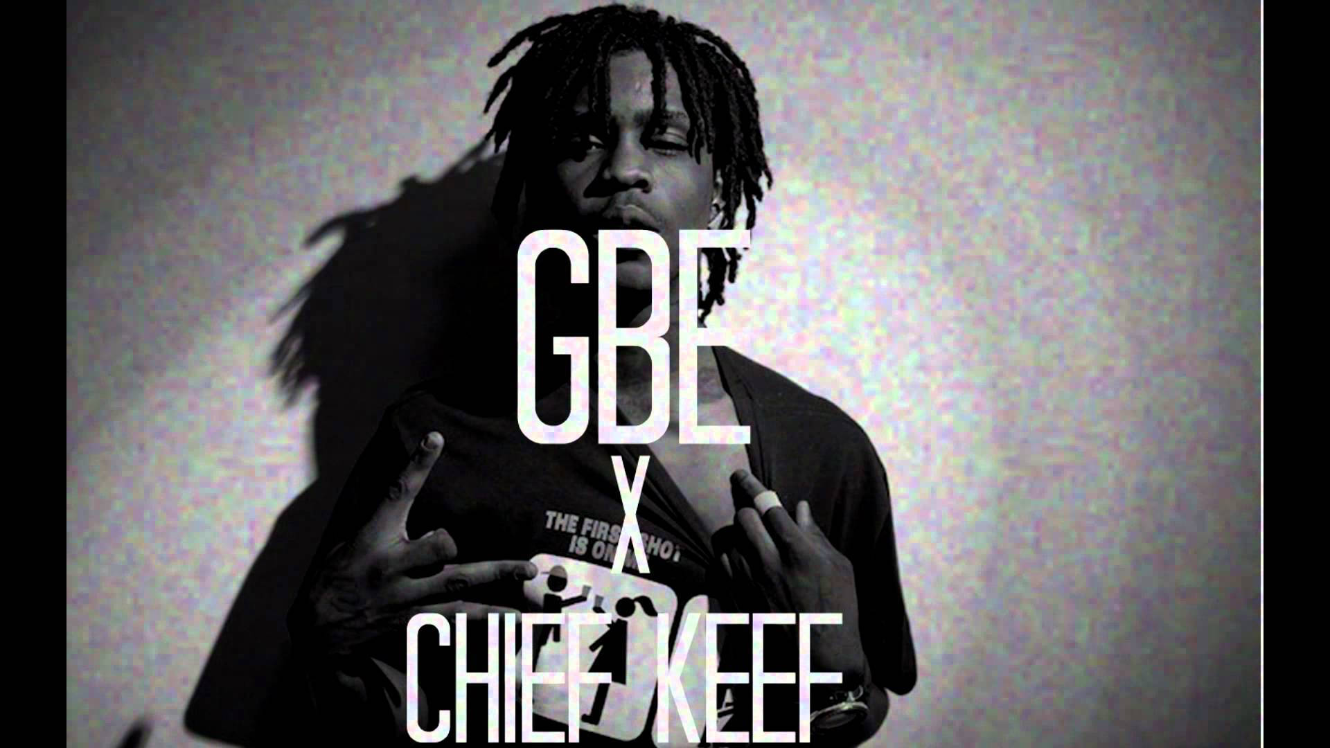Chief Keef X Gbe Einfarbiges Poster Wallpaper