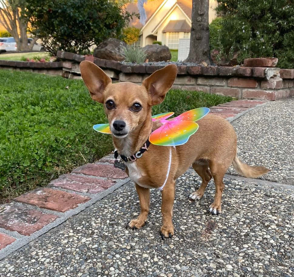 Chihuahua Dogs Fairy Wings Picture