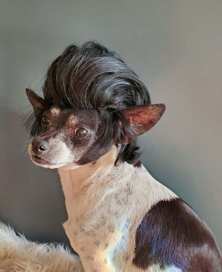 Immaginedi Cani Chihuahua Con Acconciatura Cool
