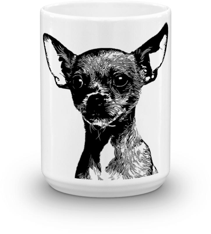 Chihuahua Portrait Mug PNG