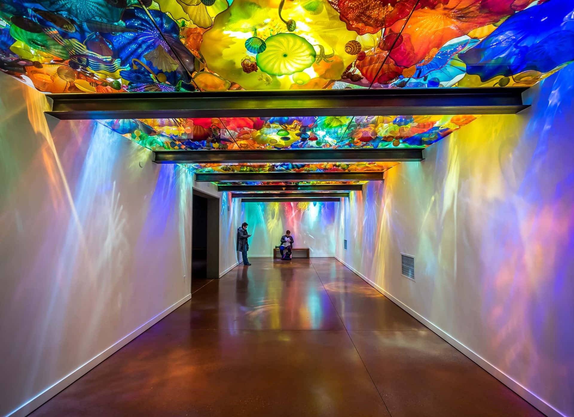Chihuly Glass Ceiling Corridor Wallpaper